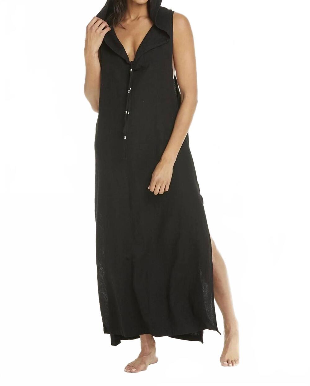 NEW SITA COUTURE kiara maxi dress in black